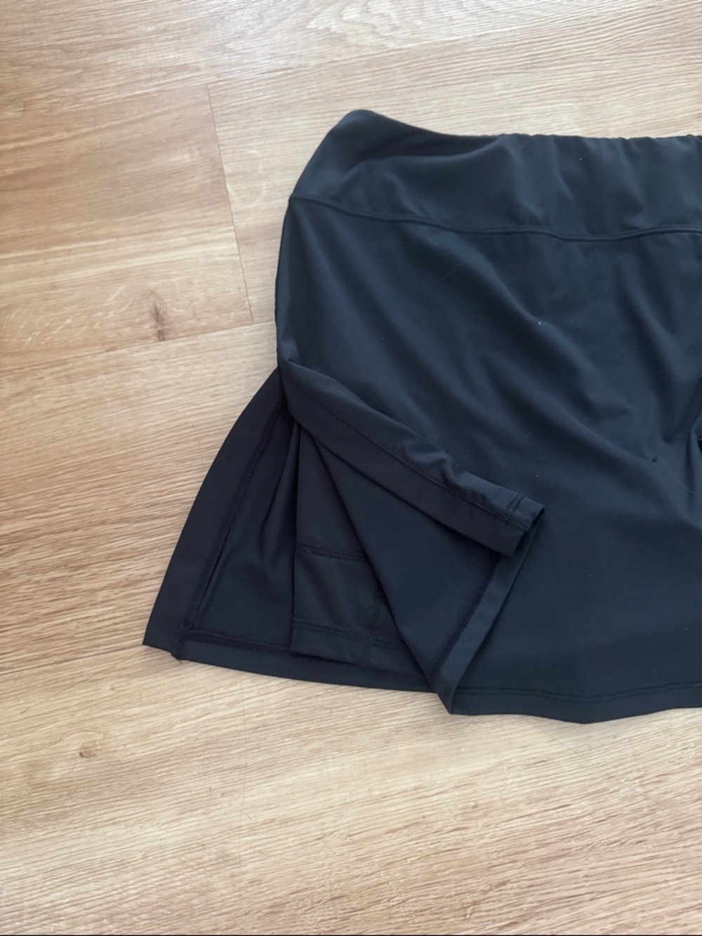 SkirtSports Black Skort with Bright Pink Upper Back Lining - Picture 6 of 7